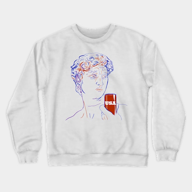 4th of july Crewneck Sweatshirt by Pinkfeathers